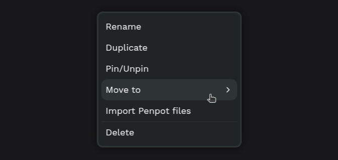 Move project to another team